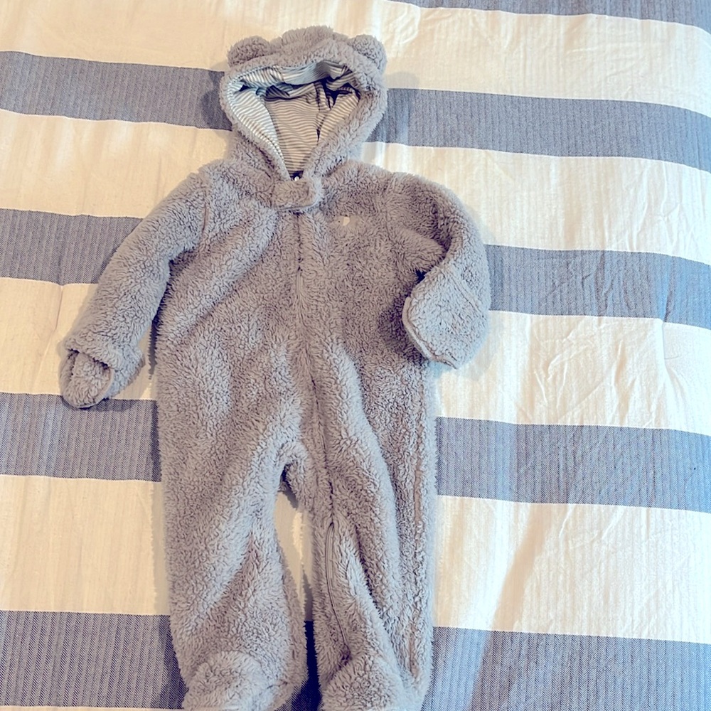 Carters baby hooded Sherpa jumpsuit